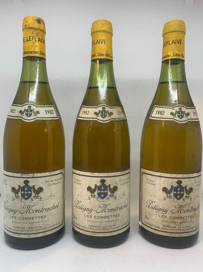 3 bottles of PULIGNY-MONTRACHET Les Combettes...