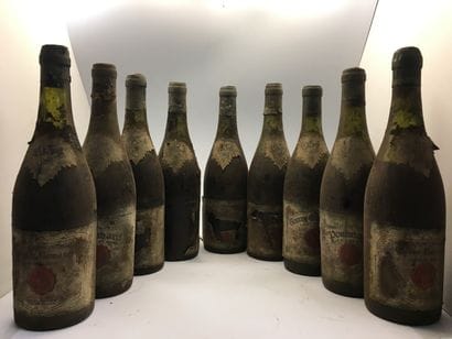 9 bottles of Château Couronne in Mâcon 1934...
