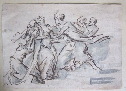 Lot de dessins et aquarelles : 