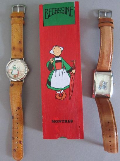 Fort lot de montres fantaisie dont :

-Montre...
