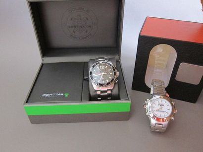 Fort lot de montres fantaisie dont :

-Montre...