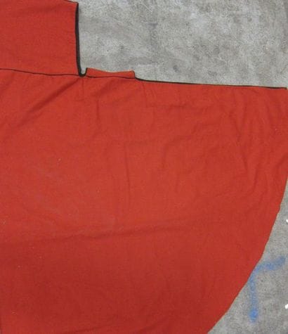 Burnou de Spahi en drap de laine rouge, vers...