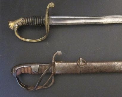 -Sabre de cavalerie allemand, la garde en...