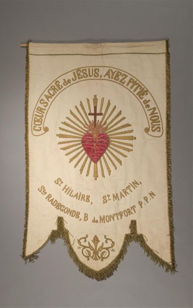 Bannière de pèlerinage marial de la ville

de...