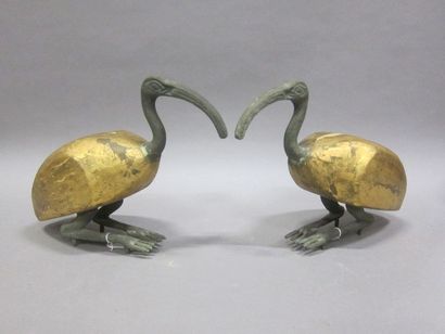 Deux ibis dorés

Bois et bronze.

Dans le...