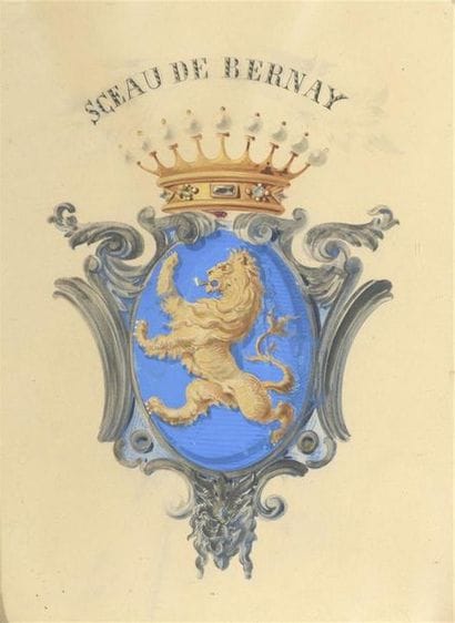 Lot de pièces encadrées :

Ecole française...