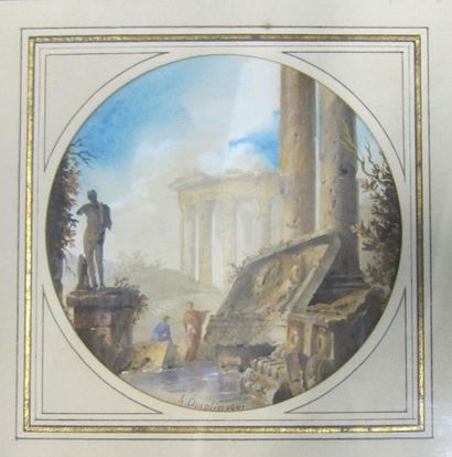 Arthur CHAPLIN (1869-1935)

Caprice architectural

Miniature...