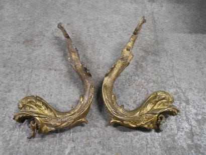 Chine, XIXème siècle
Paire de bronze d'appliques...