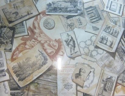 Pêle-mêle de gravures, travail du XIX° siècle.

54,5...
