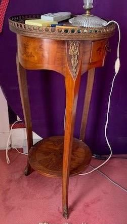 Paire de tables de salon en bois de placage,...