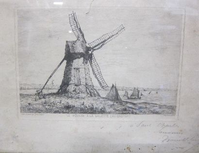 Lot de dessins :

-Attribué à Albert LEBOURG...