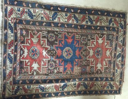 Lot de 4 petits tapis d'Asie centrale