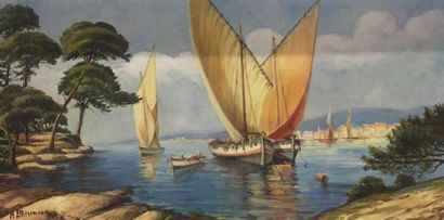Henri ETHEVENAUX (1870-1947)

Marine

Huile,...