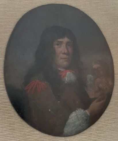 Ecole hispano-flamande du XVIIème siècle.
Portrait...