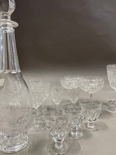 
Lot de verres :




5 à à whisky en cristal...