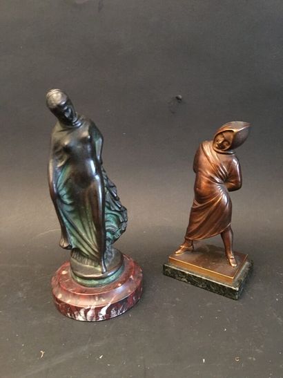 Sculpture en bronze doré 