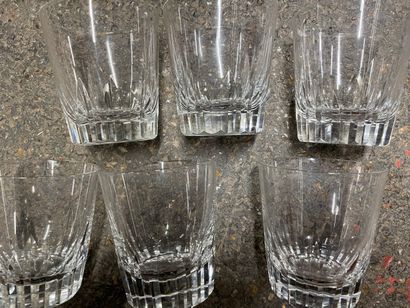 
BACCARAT, 12 verres à whisky en cristal...