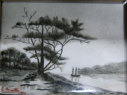 Louis-Henri REVILLON (XIXème-XXème) 

Paysage...