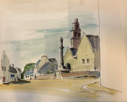 Henri DAVY (1913-1988)

Ensemble de 4 aquarelles...
