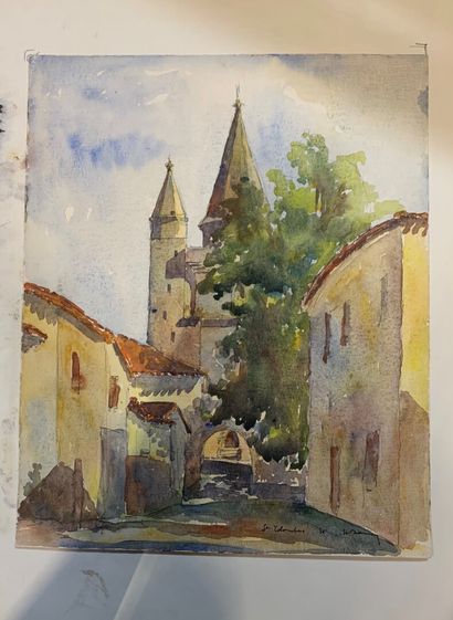Henri DAVY (1913-1988)

Ensemble de 4 aquarelles...