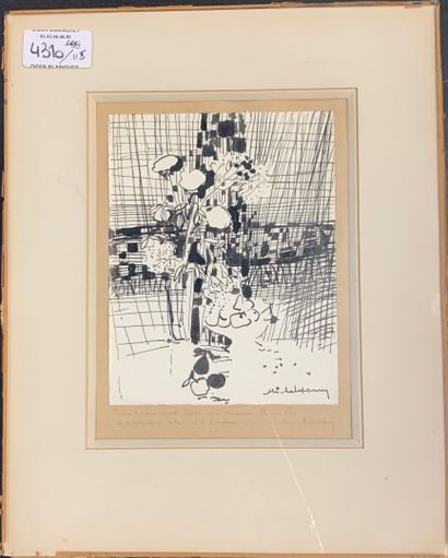 MICHELSENNY 

Vase de fleurs 

Encre sur...