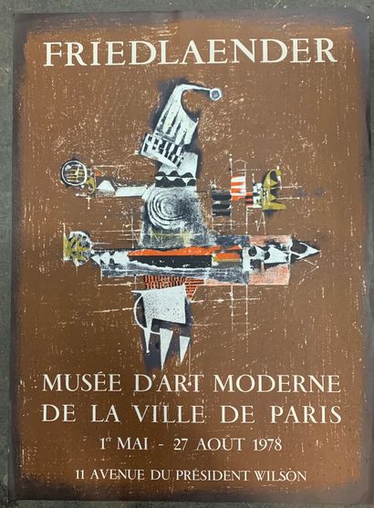 LOT DES AFFICHES D'EXPOSITION AU MUSEE DE...