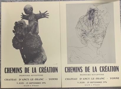 LOT DES AFFICHES D'EXPOSITION DIVERSES 



-...