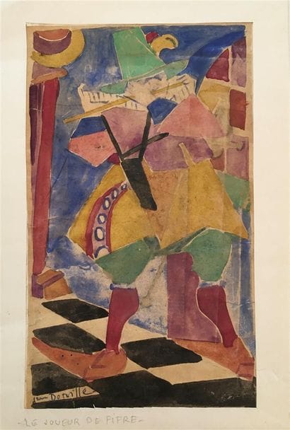 Jean DORVILLE (1902-1985)

Le joueur de fifre

Mine...