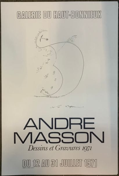 D'après André MASSON (1896-1987)

Deux exemplaires...