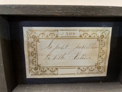 Music box with two tunes.

19th century....