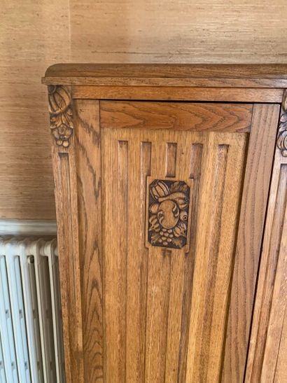 Wooden office furniture molded and carved...