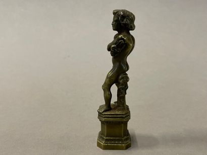 Bronze seal representing an ancient Apollo...