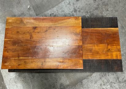 Wooden coffee table with steps

38 x 140...