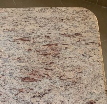 Table with granite top.

Contemporary work.

74...