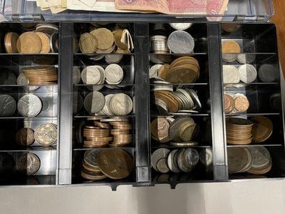 Lot of old and foreign coins