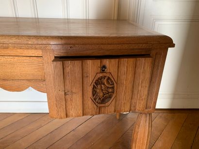 Wooden office furniture molded and carved...
