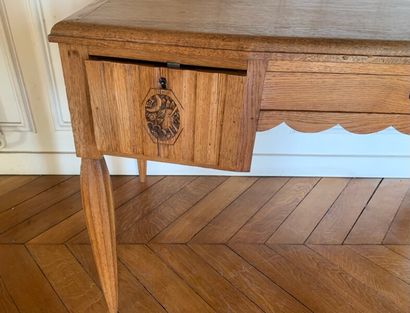 Wooden office furniture molded and carved...