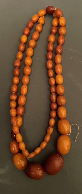 
Three metal belt buckles 









Amber...