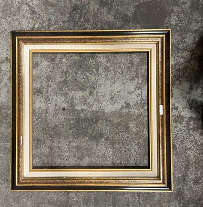 Lot of frames in lacquered wood, carved and...