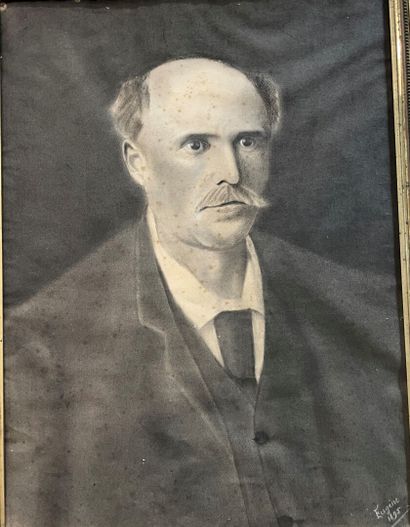 Lot of framed pieces, engravings, pastels...