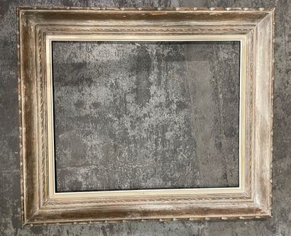 Lot of frames in lacquered wood, carved and...