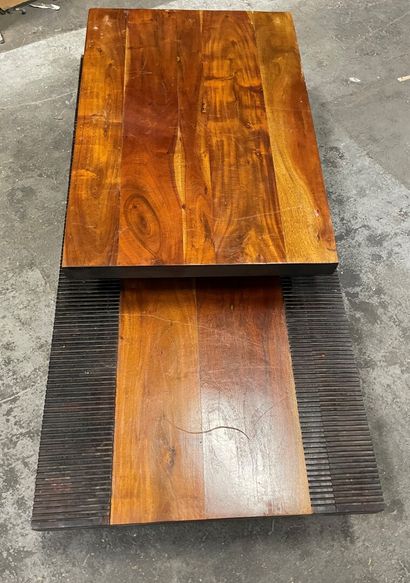 Wooden coffee table with steps

38 x 140...
