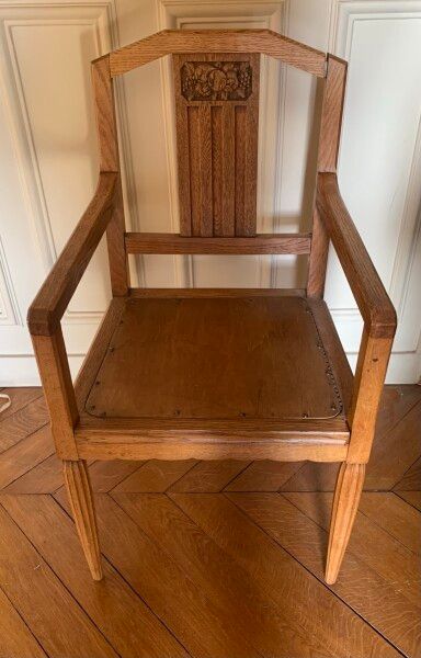 Wooden office furniture molded and carved...