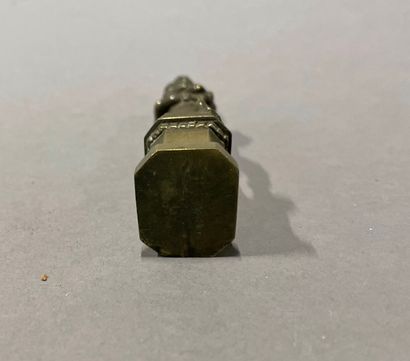 Bronze seal representing an ancient Apollo...