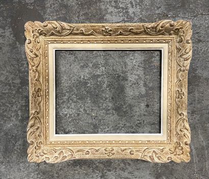 Lot of frames in lacquered wood, carved and...