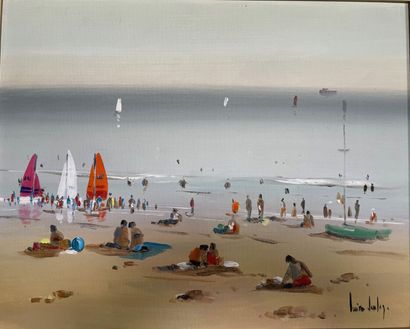 Ecole XX°siècle, 7 oeuvres du même artiste

-Plage...