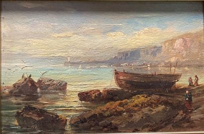 Ecole française du XIXe siècle

Barque au...