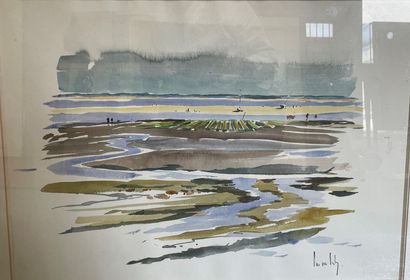 Ecole XX°siècle, 7 oeuvres du même artiste

-Plage...