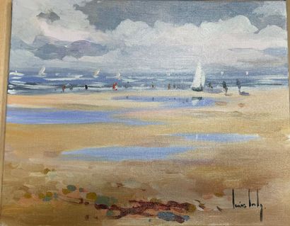 Ecole XX°siècle, 7 oeuvres du même artiste

-Plage...