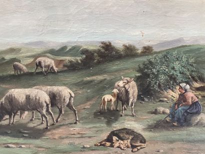 L. DARDEL 

La Bergère

Huile sur toile signée...